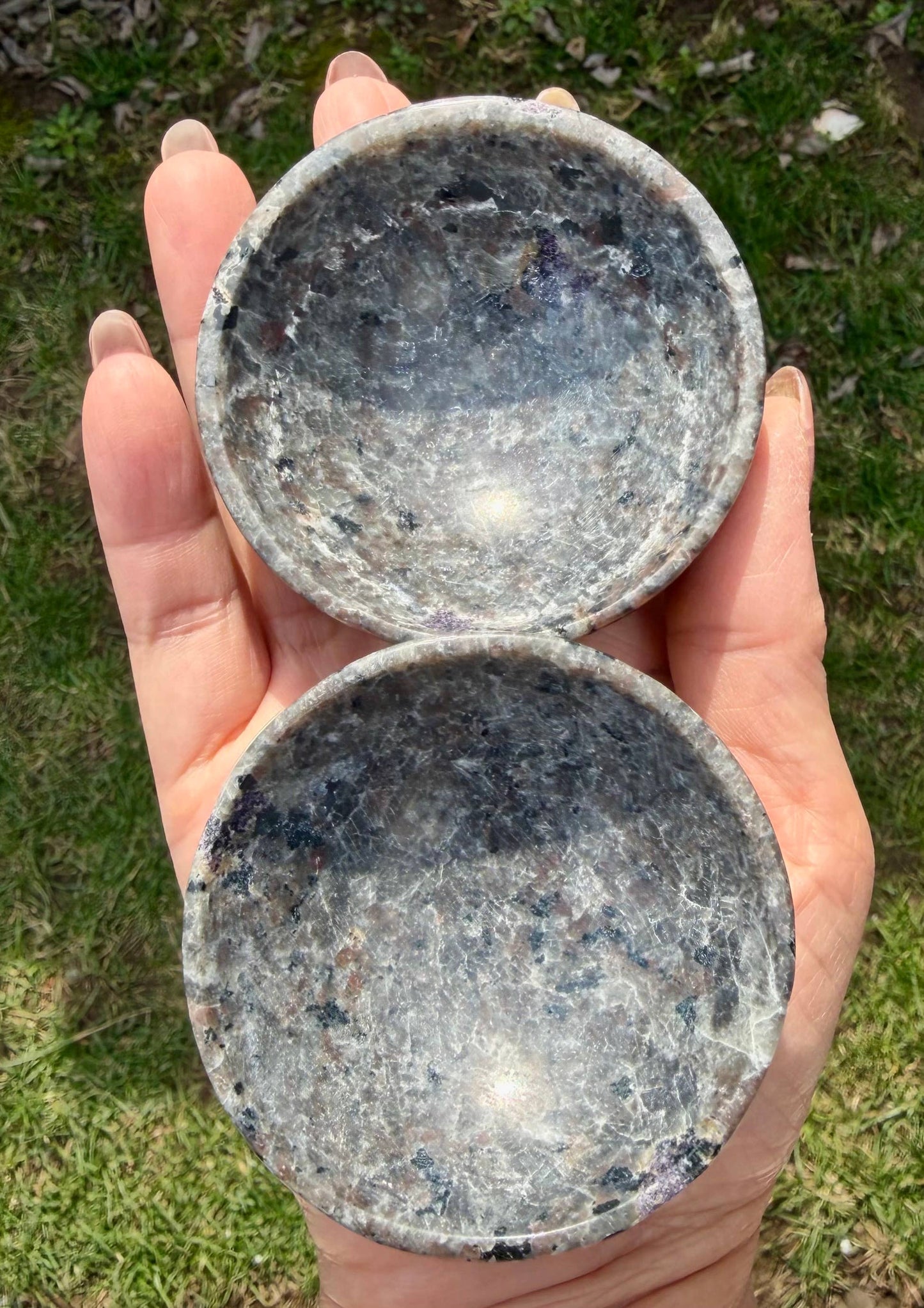 Natural Yooperlite Emberlite Bowls Crystal Healing Energy