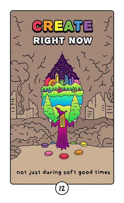 Rainbow Brainskull Oracle Deck by Ramin  Nazer