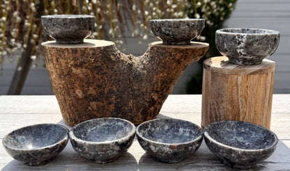 Natural Yooperlite Emberlite Bowls Crystal Healing Energy