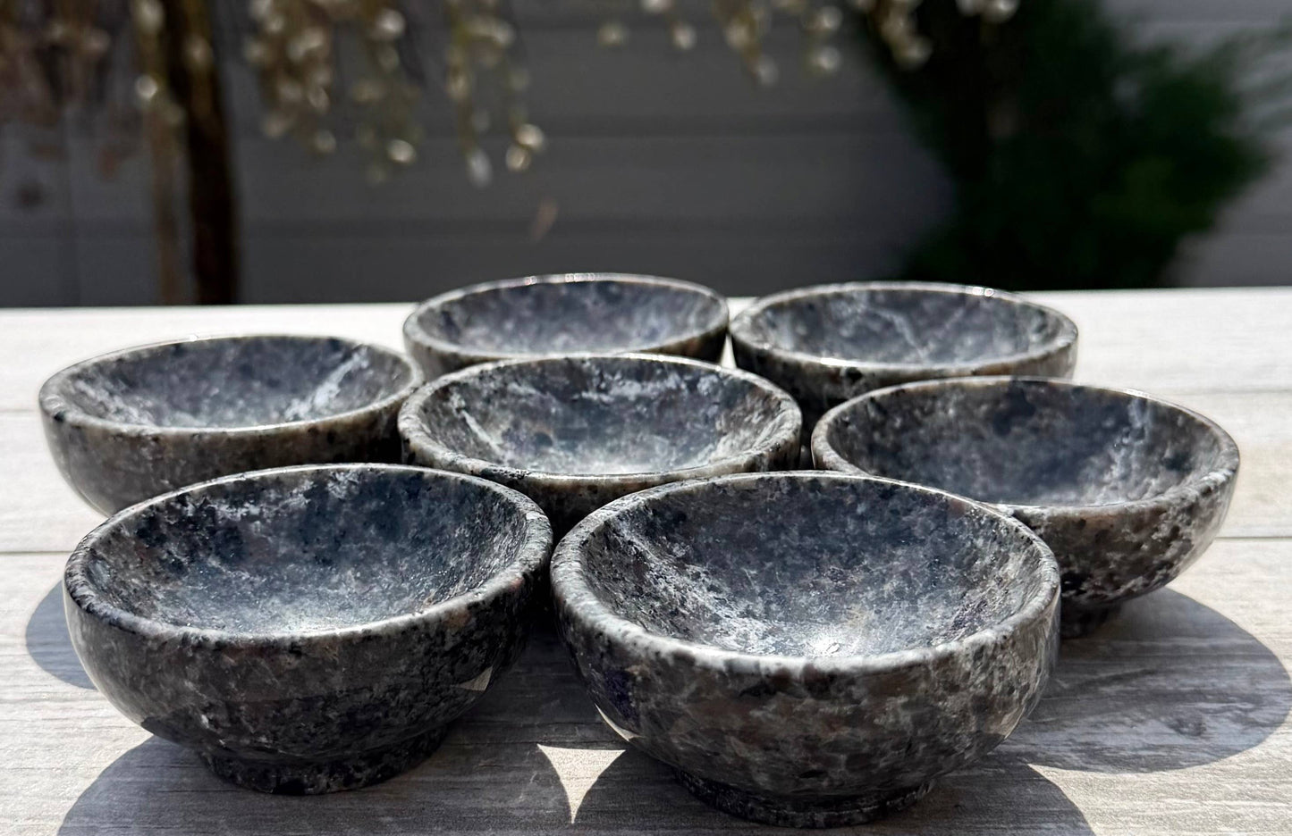 Natural Yooperlite Emberlite Bowls Crystal Healing Energy