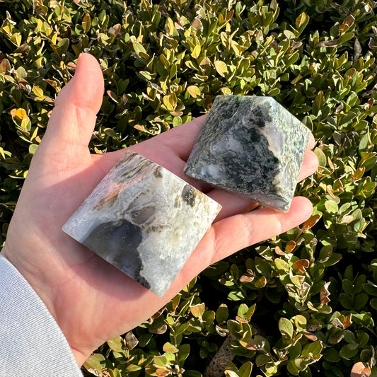 Moss Agate Pyramid