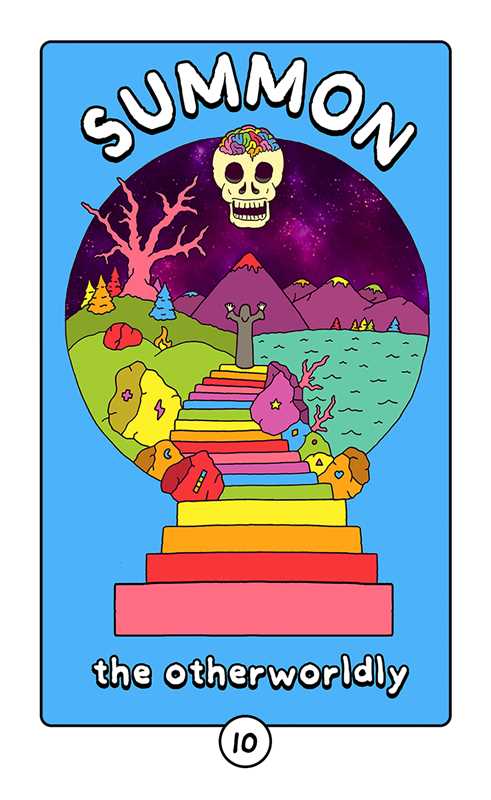 Rainbow Brainskull Oracle Deck by Ramin  Nazer